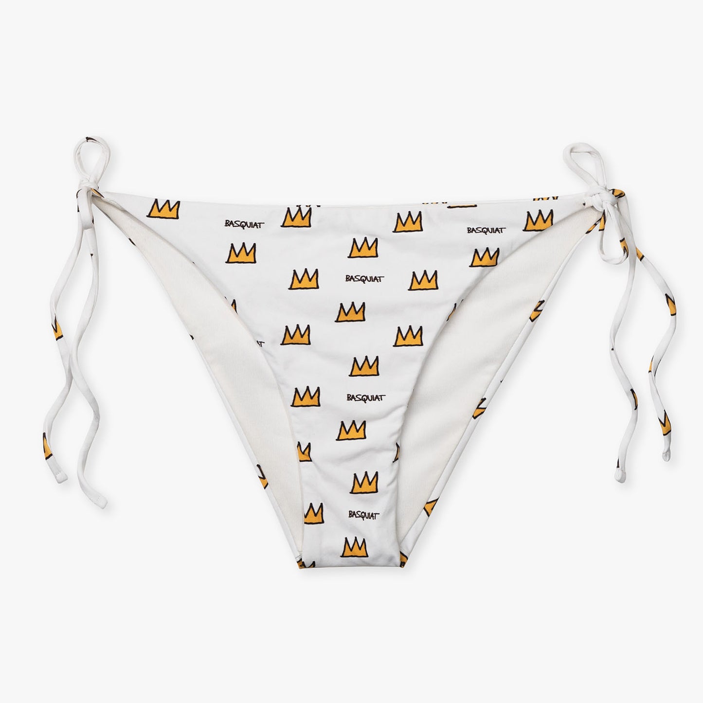 Basquiat Crown Bikini Bottom - White