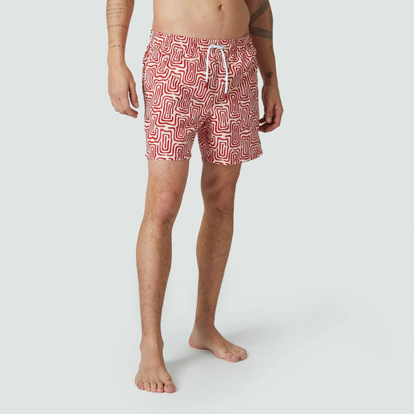 Labyrinth Swim Shorts - Beige