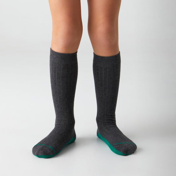 KH Kids School Ribbed - Grey