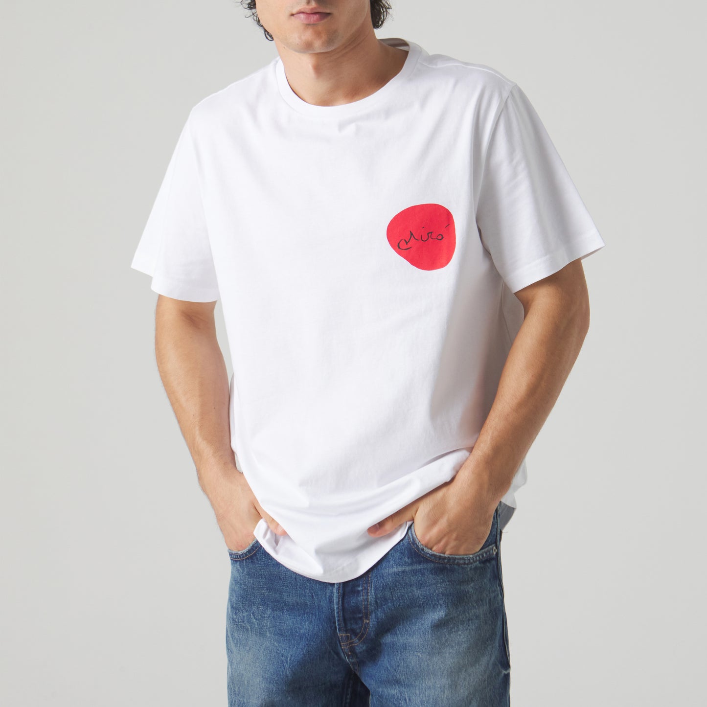 Miro Woman in Front of the Sun I Tee - Blanco