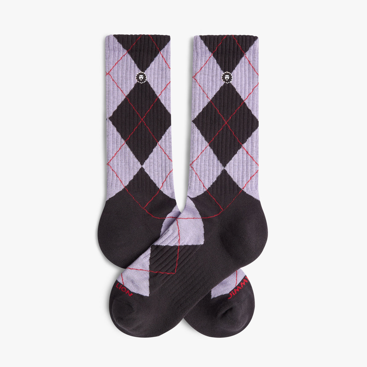 Athletic Argyle - Dark Grey, Purple