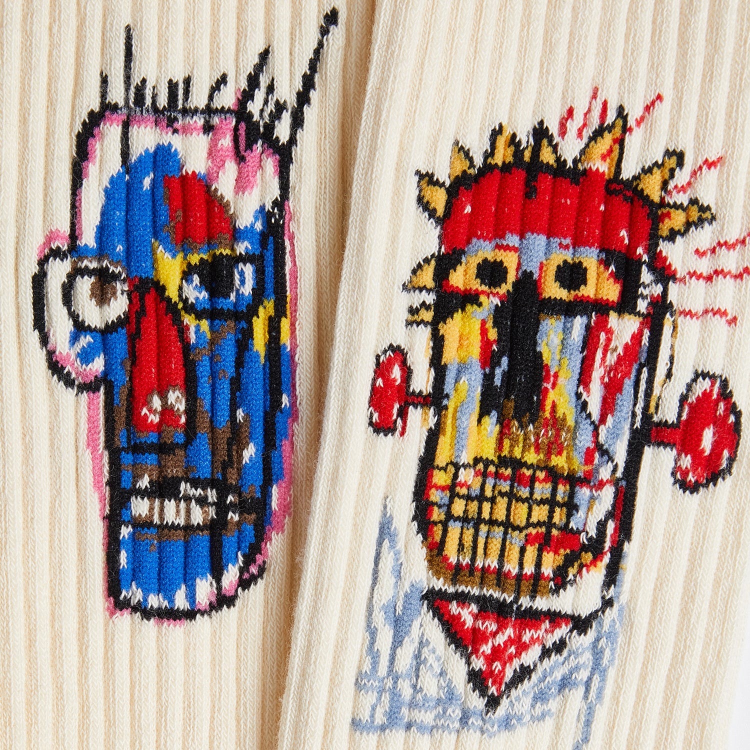 Athletic Basquiat Heads 1982 - Beige (3)