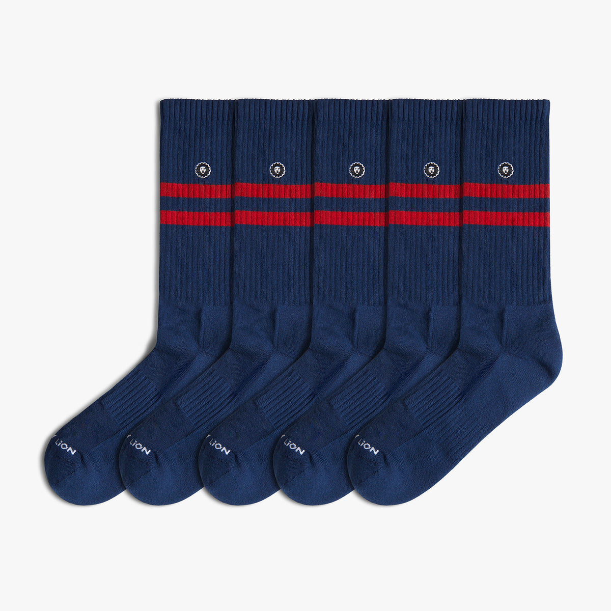 5 x Athletic Essentials Stripes - Dark Blue