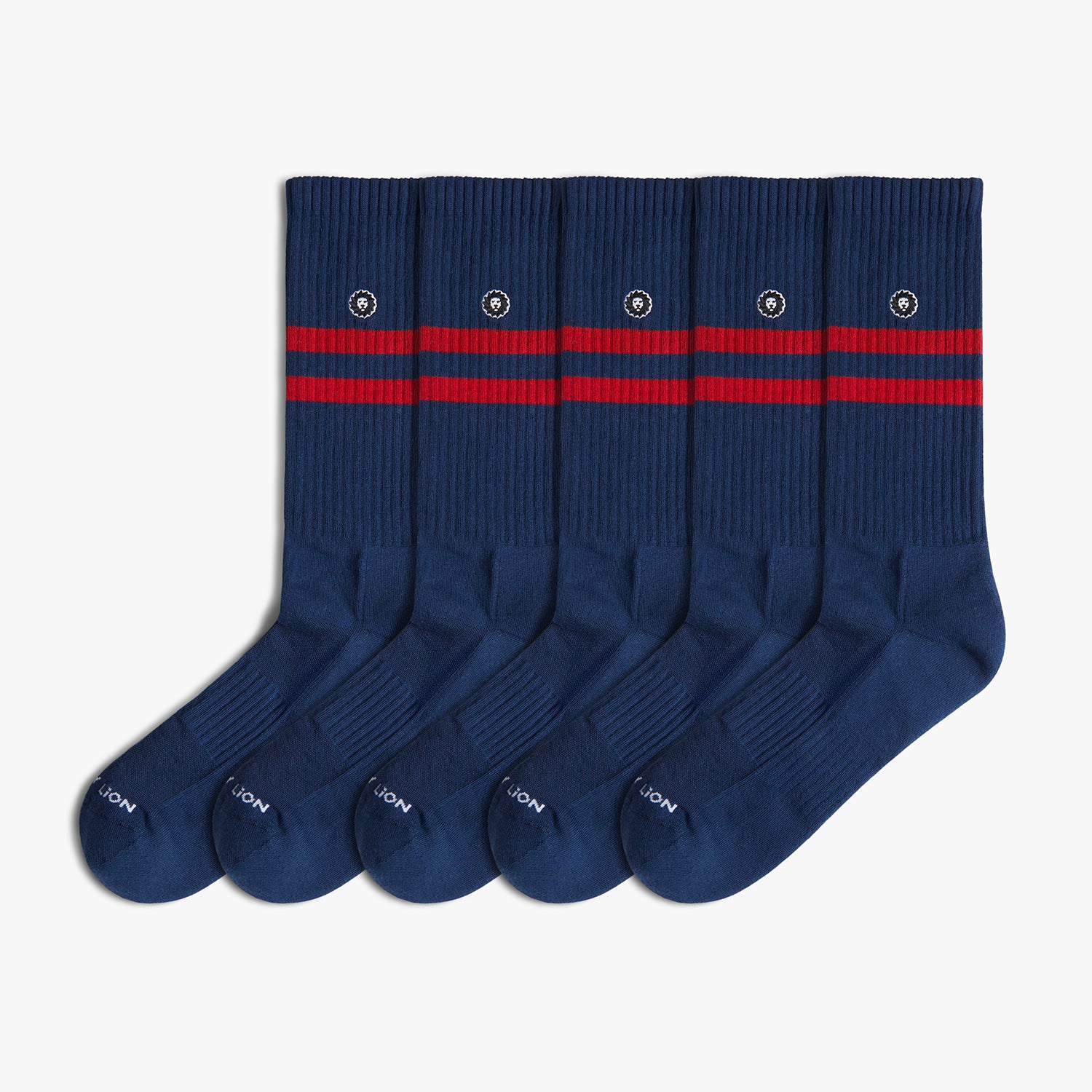 5 x Athletic Essentials Stripes - Dark Blue