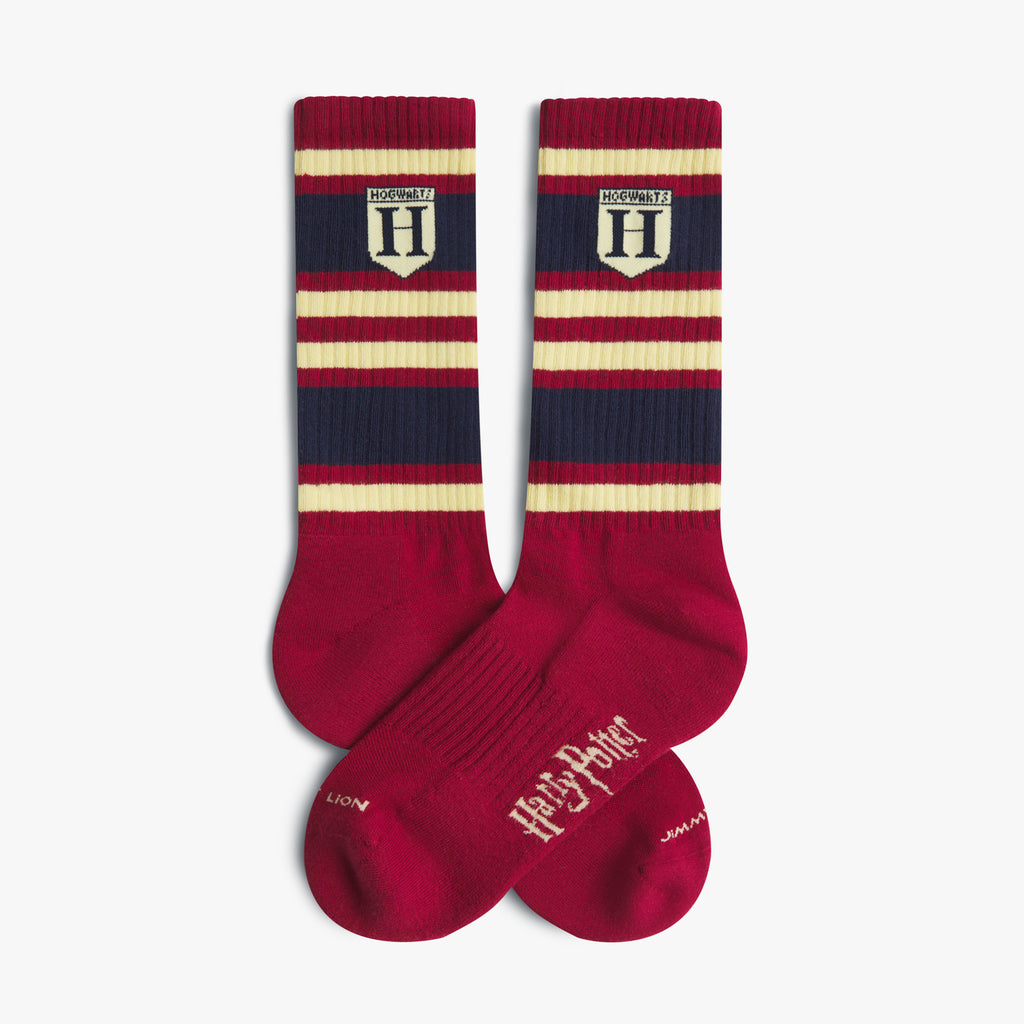 Athletic Harry Potter Hogwarts Socks - Burgundy