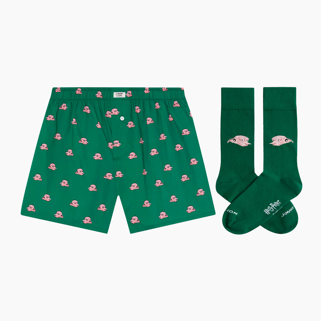 Dobby Boxer Shorts & Socks Bundle - Various
