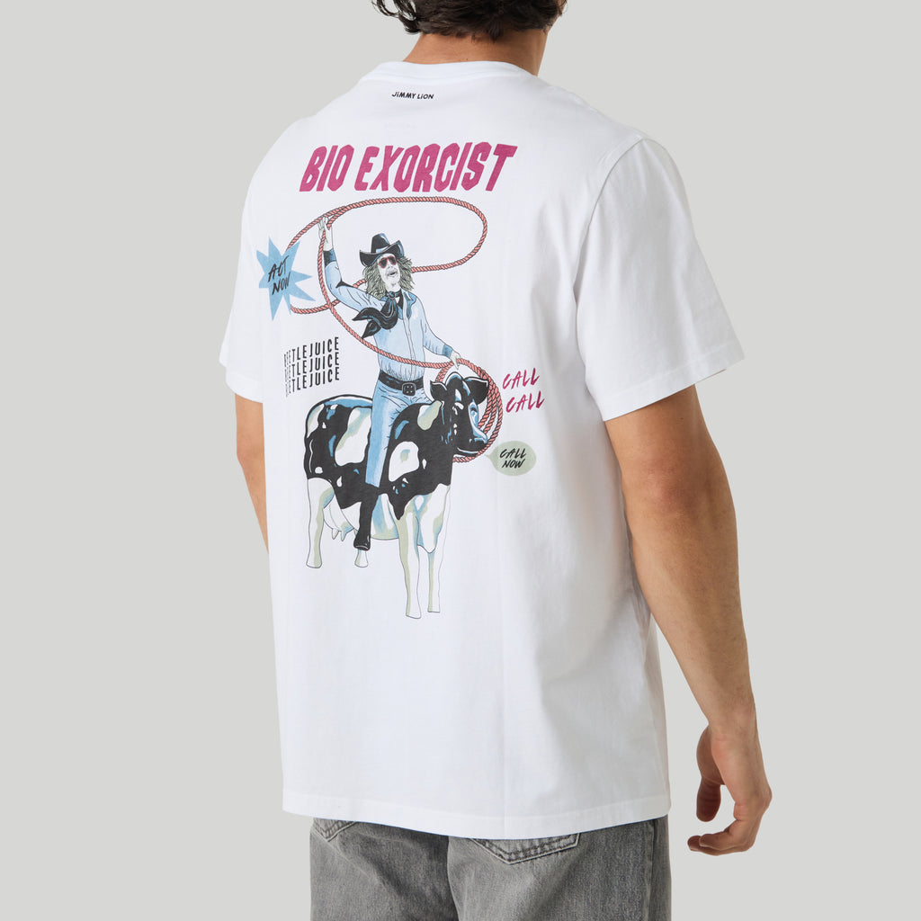 Beetlejuice Bio Exorcist Tee - White