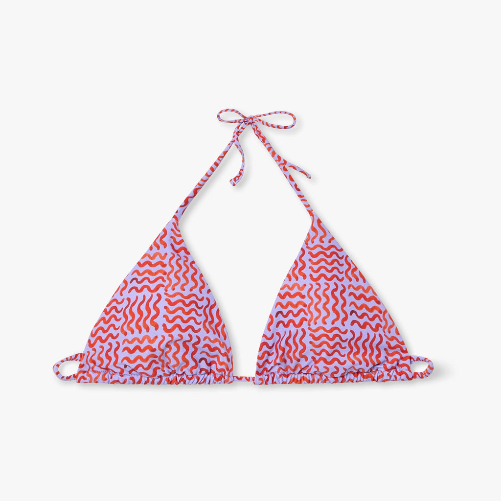 Waves Bikini Top - Violet