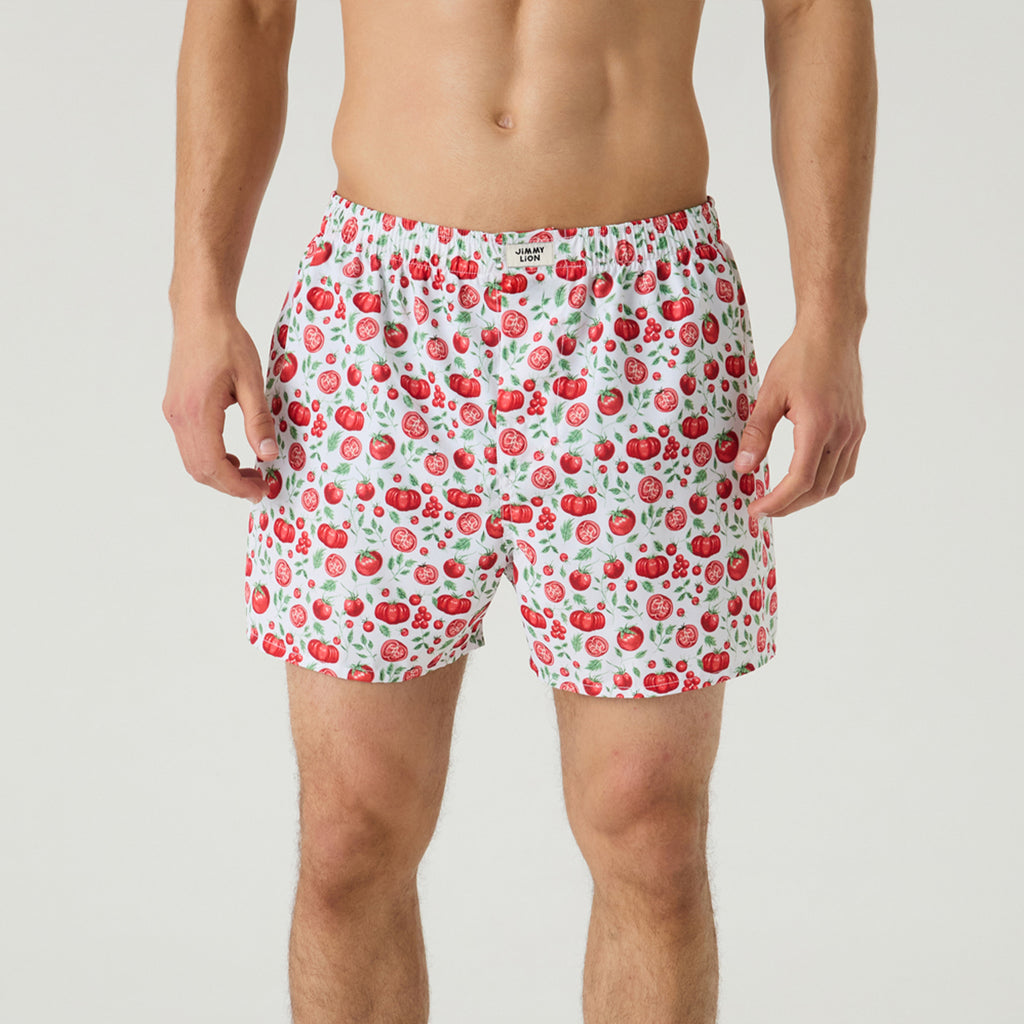 Tomato Fever Boxer Shorts - White