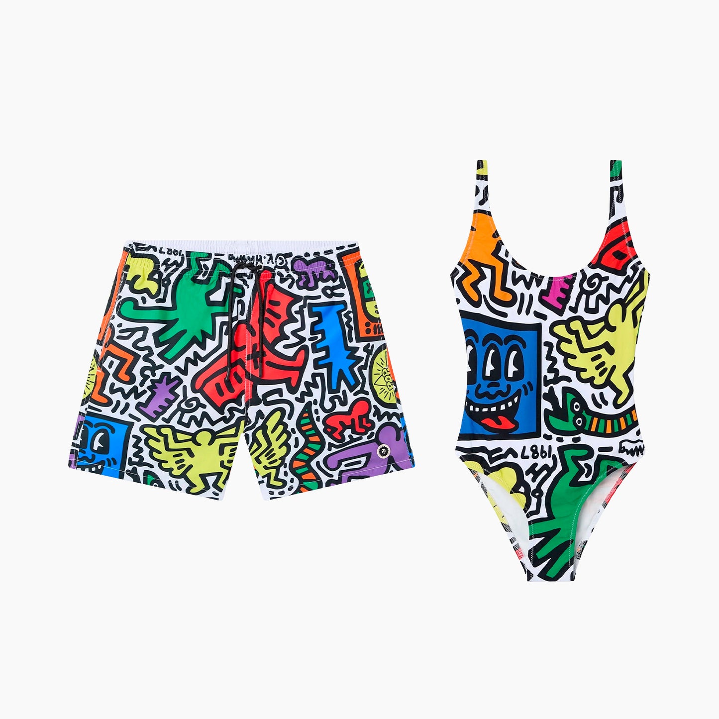Keith Haring Mens' & Womens' Swim Bundle - Various