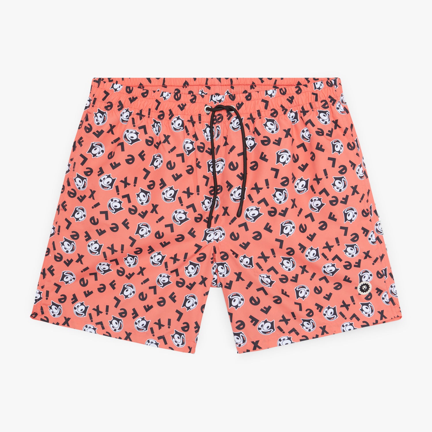 Felix the Cat Swim Shorts - Coral