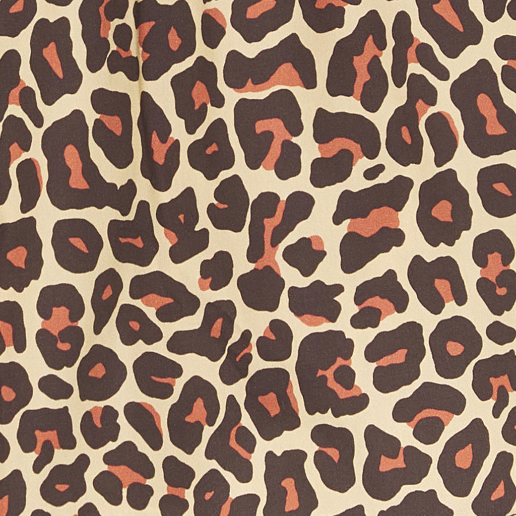 Leopard Print Boxer Shorts - Warm Beige