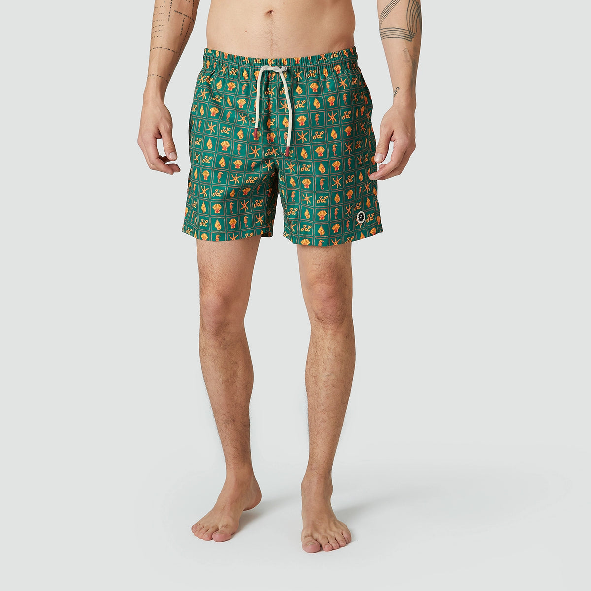 Shore Finds Swim Shorts - Dark Green