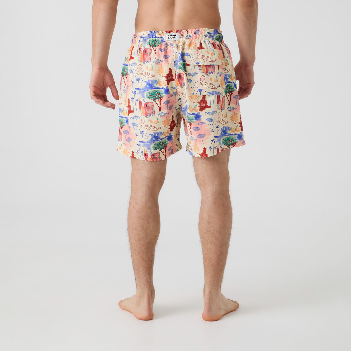 Golden Hour Swim Shorts - Cream White
