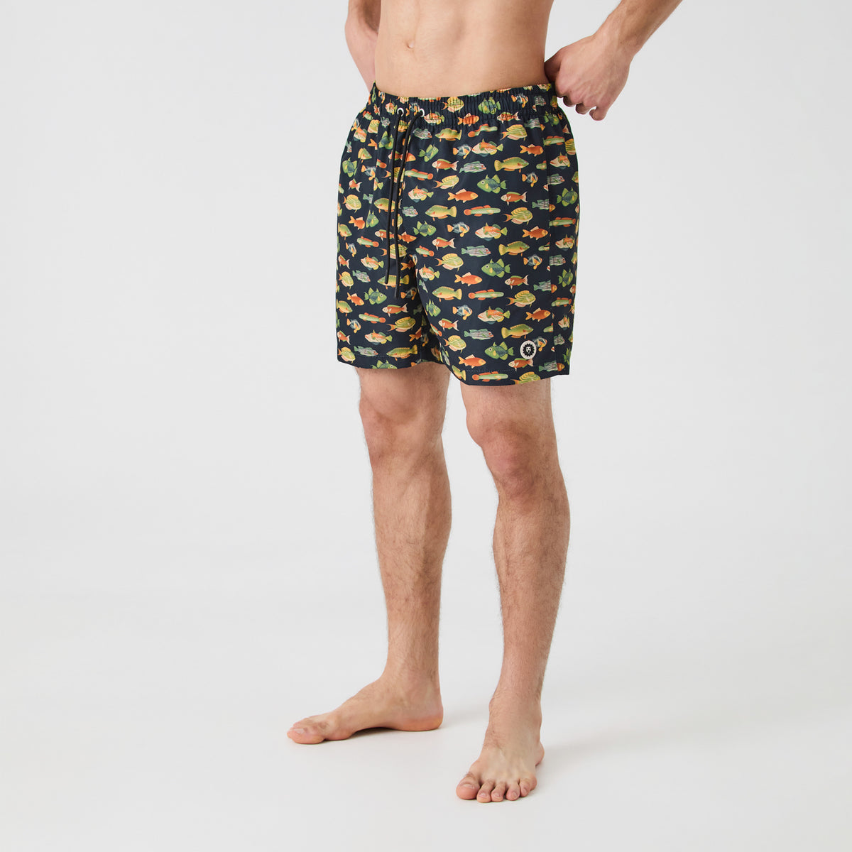 Gone Fishing Swim Shorts - Dark Blue