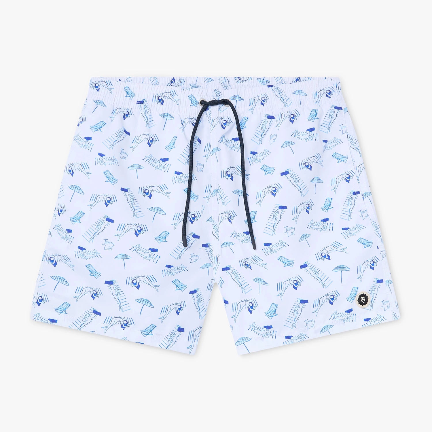 Tan Lines Swim Shorts - White