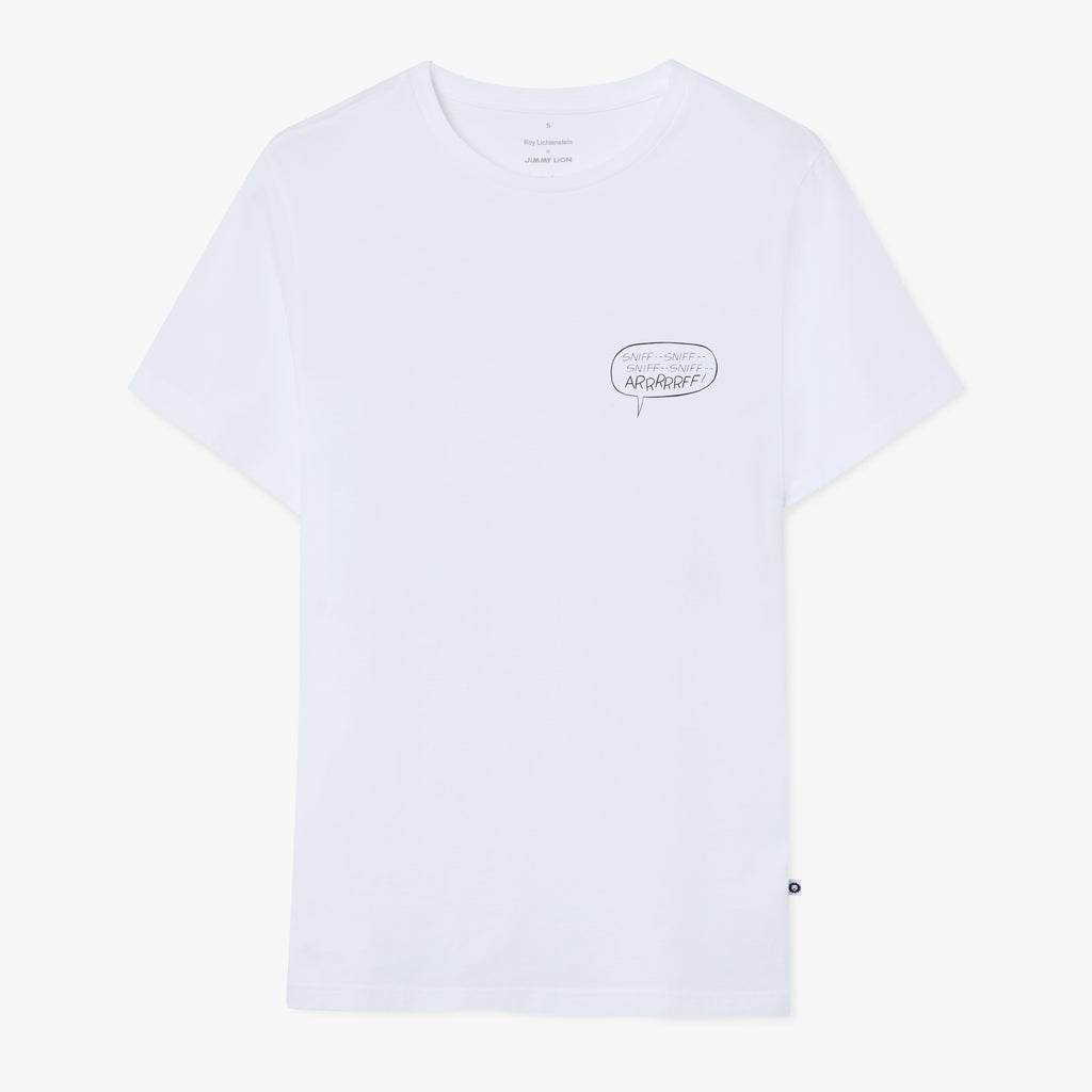 Roy Lichtenstein Arrrrrff Dog Tee - White