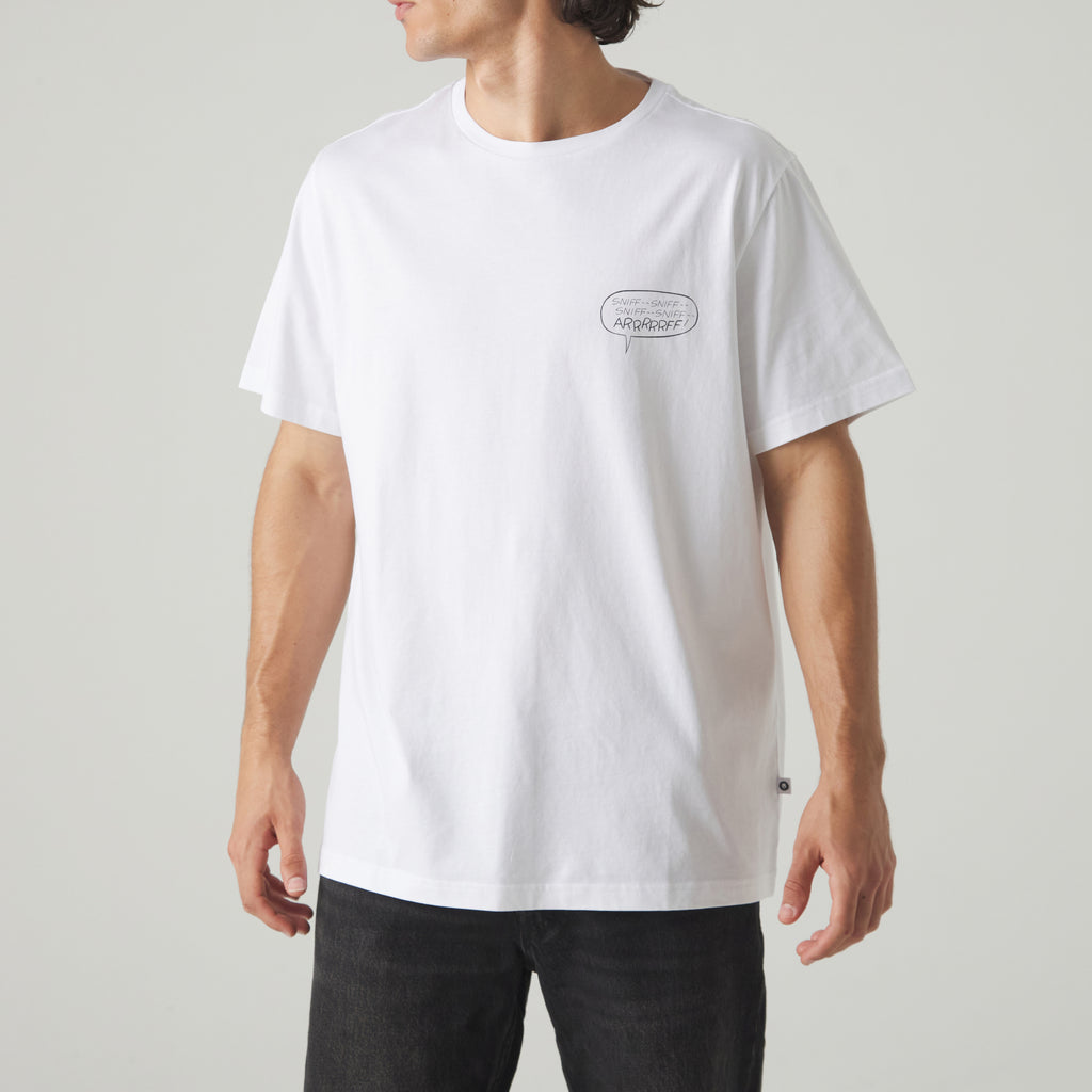 Roy Lichtenstein Arrrrrff Dog Tee - White