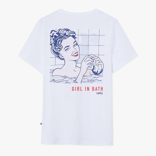 Roy Lichtenstein Girl In Bath Tee - White