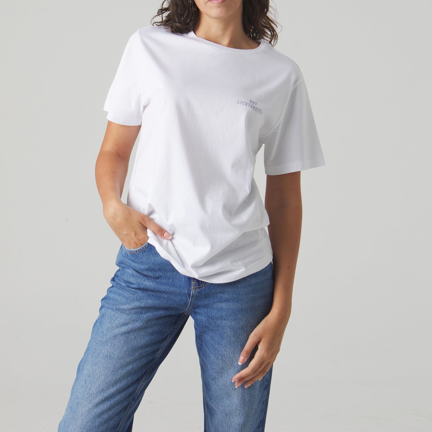 Roy Lichtenstein Girl In Bath Tee - White