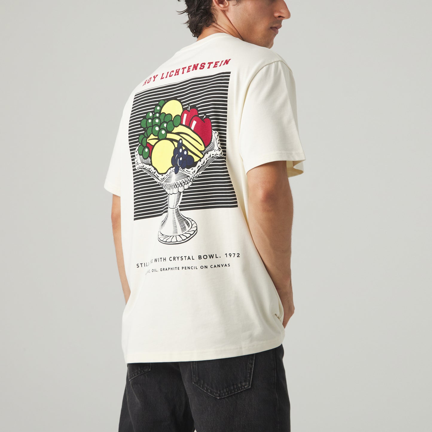 Roy Lichtenstein Still Life with Crystal Bowl Tee - Beige
