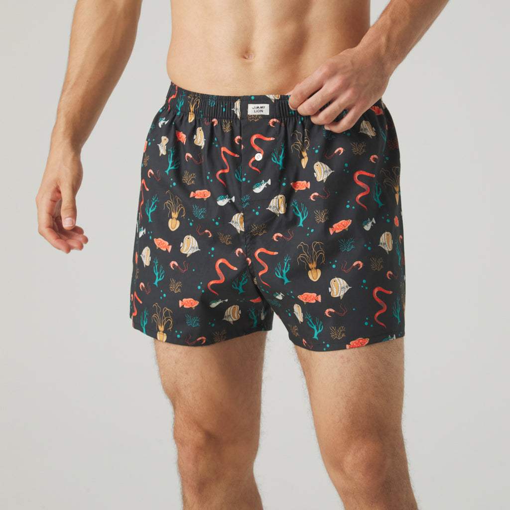 Tide Glow Boxer Shorts - Black
