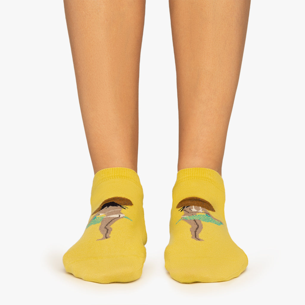Ankle Caught Nude - Yellow (2)