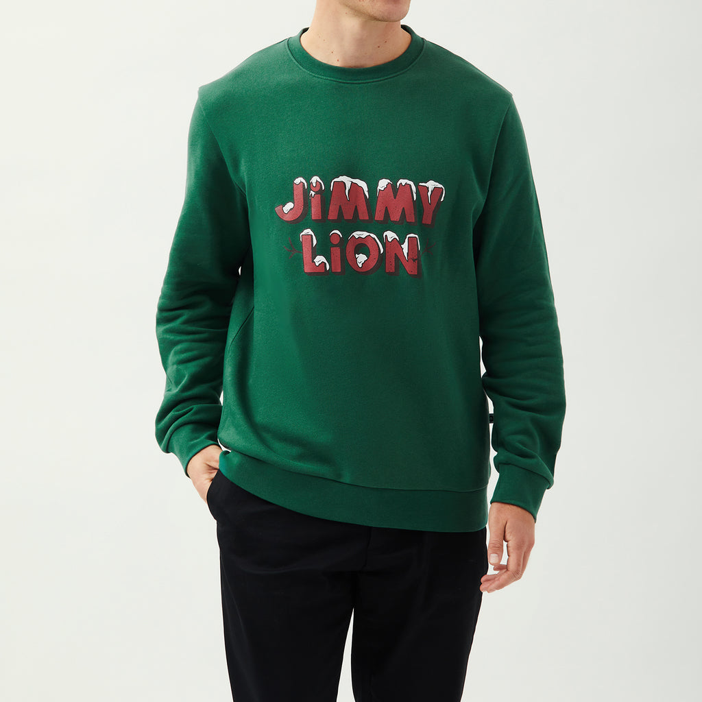 Holiday Sweat JL Logo - Green (2)