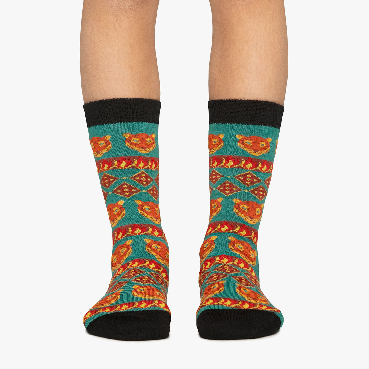 Kids Flaming Tiger - Green (1)