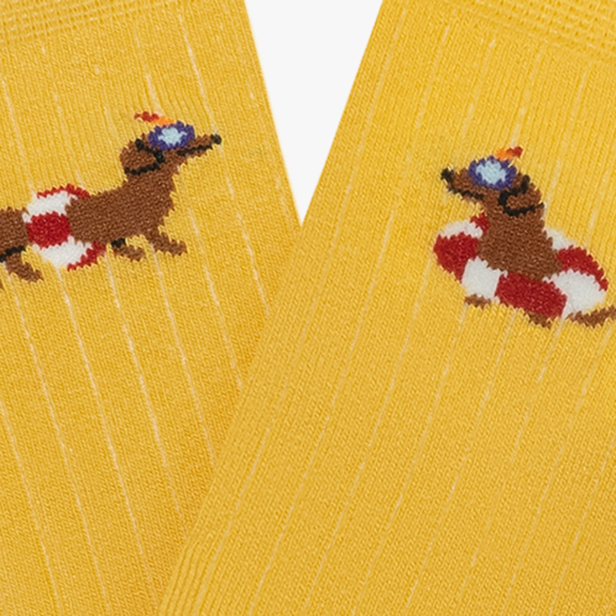 Kids Ribbed Lifeguard Dog - Yellow (3)