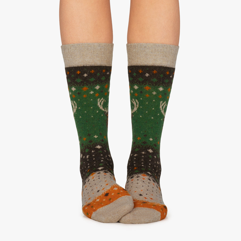 Winter Deer - Green (2)