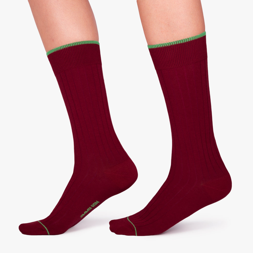 Ribbed - Dark Red (2)